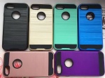 iphone 7/8 PC+TPU combo case with brushed design