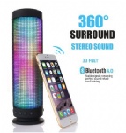 Portable bluetooth wireless speaker with colorful LED light