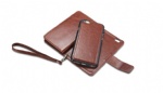 Functional two in one leather case with 9 card slots