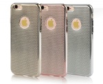 Plating soft TPU case with net design