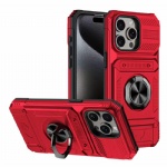 iphone 16 15 14 13 Pro Max Shockproof Armor Phone Cases with Magnetic Ring Holder