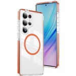 Samsung Galaxy S26 S25 Ultra Plus Clear Hybrid Magsafe Dual Color Phone Cases