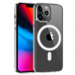 For iphone 16 15 14 pro max clear magsafe TPU PC hybrid shockproof case