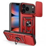 iphone 17 16 15 14 13 Pro Max Heavy Duty Armor Phone Cases with Sliding Camera Lens Protection